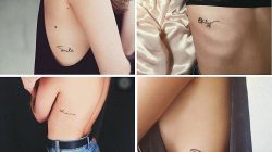 Vị trí xăm hình hấp dẫn của phụ nữ trong nghệ thuật tatoo mini.