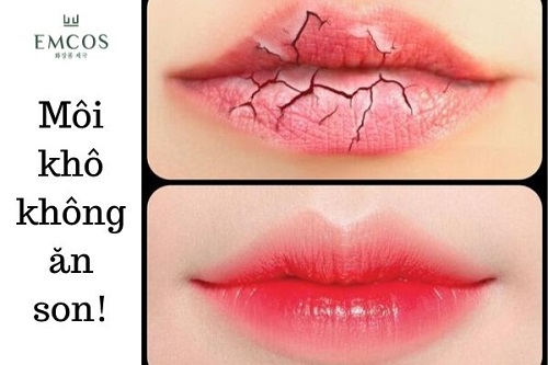 Hãy tẩy da chết thường xuyên để môi không bị khô